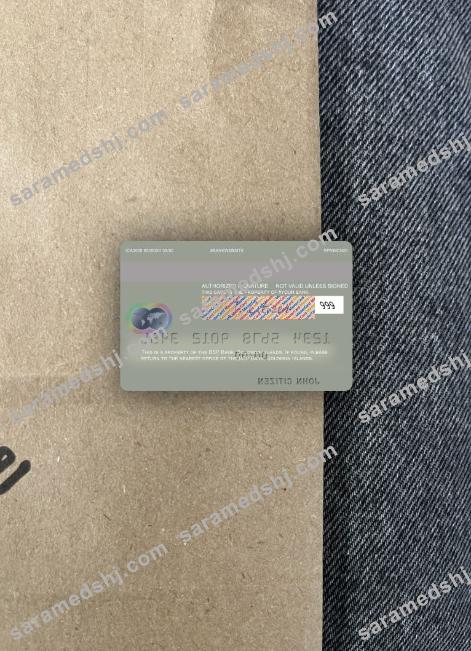 Solomon Islands BSP Bank mastercard photolook back